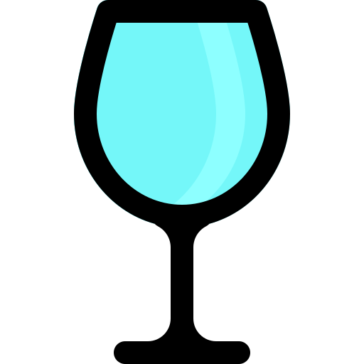 와인 잔 Vitaliy Gorbachev Lineal Color icon