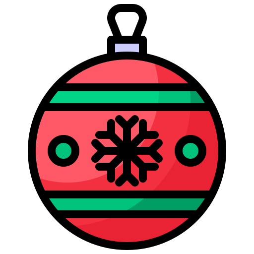 weihnachtskugel Generic Outline Color icon