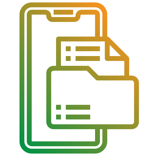 smartphone Generic Gradient icona