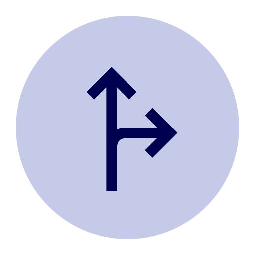 cruce de caminos Generic Circular icono