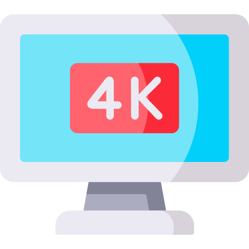 tv 4k Special Flat icon