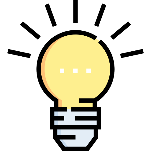 Lightbulb Detailed Straight Lineal color icon