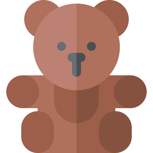 плюшевый медведь Basic Rounded Flat иконка