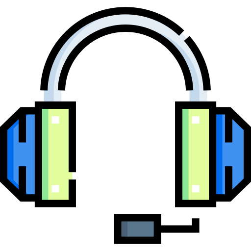 Headphones Detailed Straight Lineal color icon
