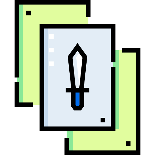 카드 놀이 Detailed Straight Lineal color icon