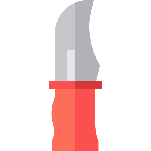 Knife Basic Straight Flat icon