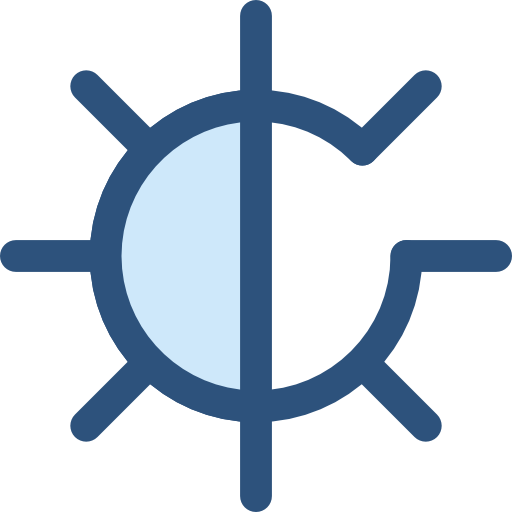 helligkeit Monochrome Blue icon
