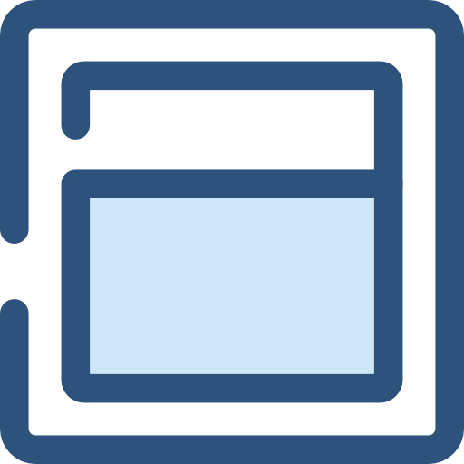 monitor Monochrome Blue icono