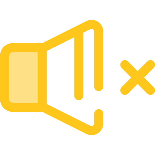 Volume Monochrome Yellow icon