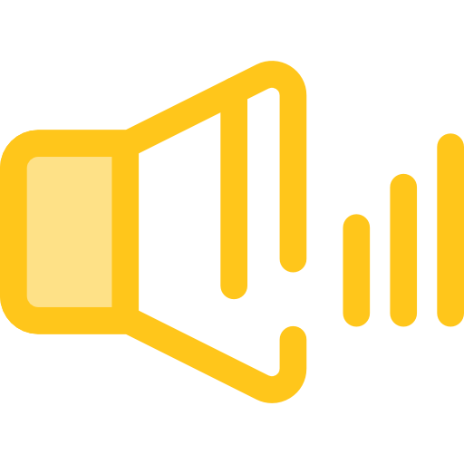 Volume Monochrome Yellow icon