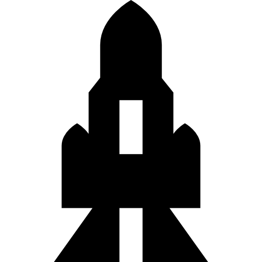 ruimtevaartuig Basic Straight Filled icoon