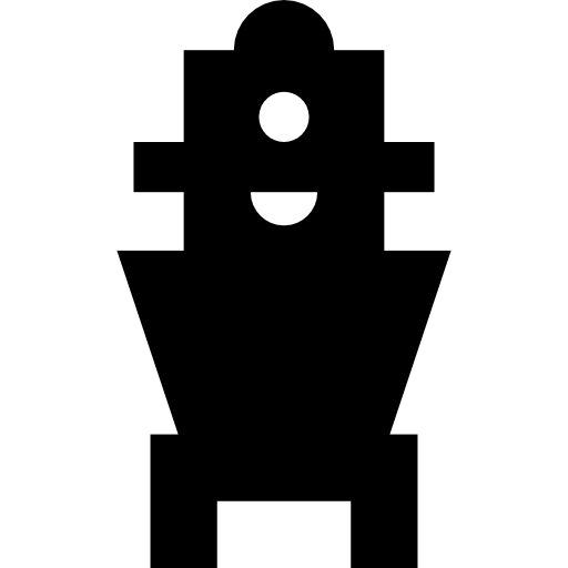 robot Basic Straight Filled Icône