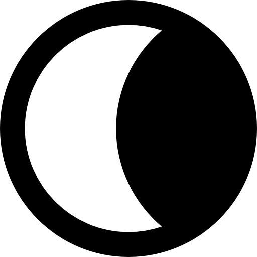 달 Basic Straight Filled icon