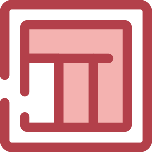 monitor Monochrome Red icono