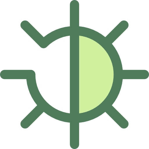 helderheid Monochrome Green icoon