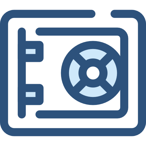 Ящик безопасности Monochrome Blue иконка