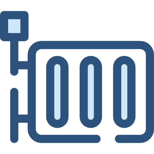 calefacción Monochrome Blue icono