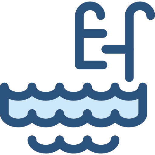 schwimmbad Monochrome Blue icon