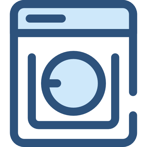 세탁 Monochrome Blue icon