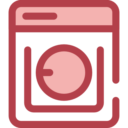 Laundry Monochrome Red icon