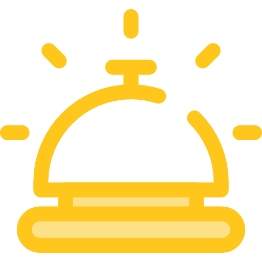 受信 Monochrome Yellow icon