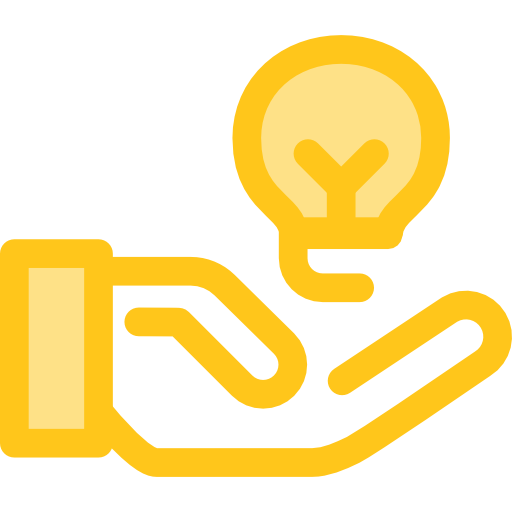 Light bulb Monochrome Yellow icon