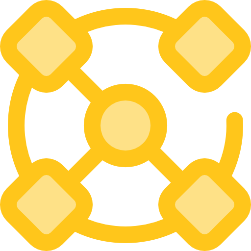 organización Monochrome Yellow icono