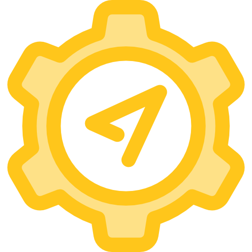 kompass Monochrome Yellow icon
