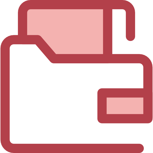 폴더 Monochrome Red icon