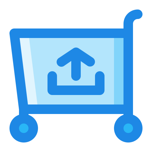 einkaufswagen Generic Blue icon