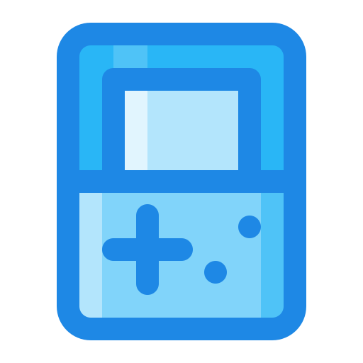 console de jeux vidéo portable Generic Blue Icône
