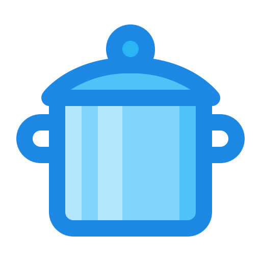 Cooking pot Generic Blue icon