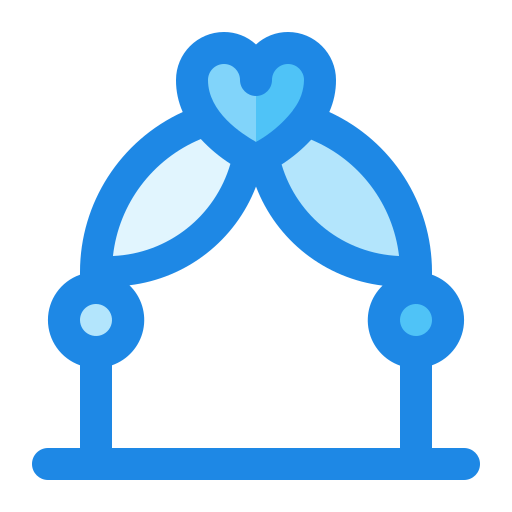 arco de la boda Generic Blue icono