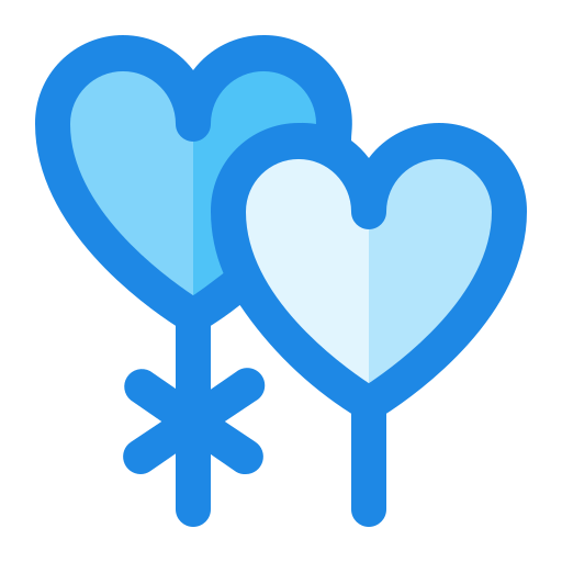 Heart balloon Generic Blue icon