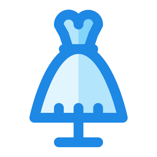 trouwjurk Generic Blue icoon
