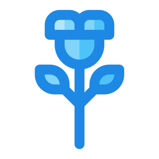 장미 꽃 Generic Blue icon