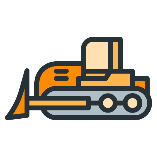 Bulldozer Generic Outline Color icon