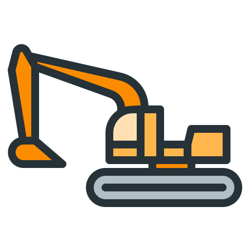 Excavator Generic Outline Color icon