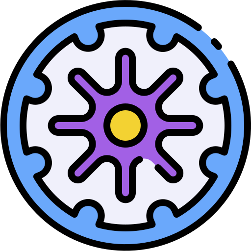 rueda de dharma Good Ware Lineal Color icono