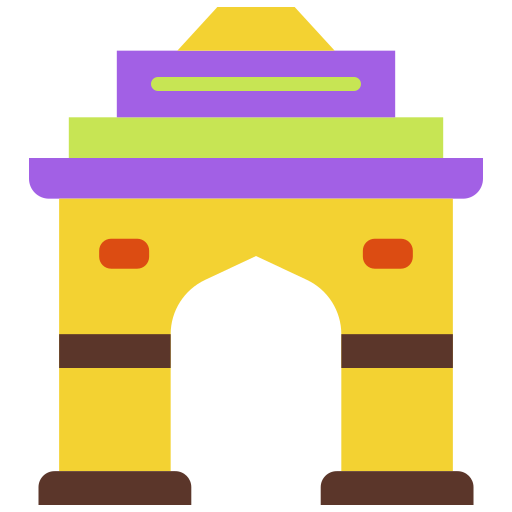 puerta de la india Good Ware Flat icono