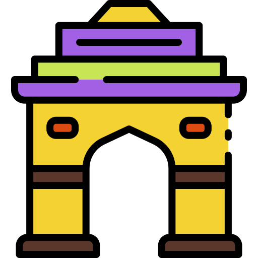 puerta de la india Good Ware Lineal Color icono