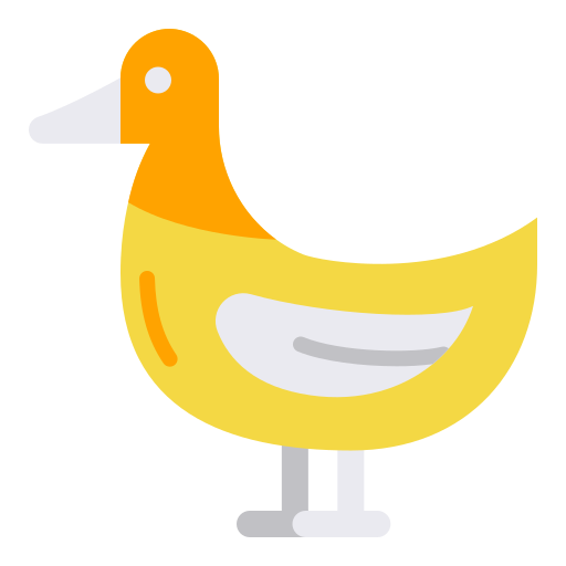 Duck Good Ware Flat icon