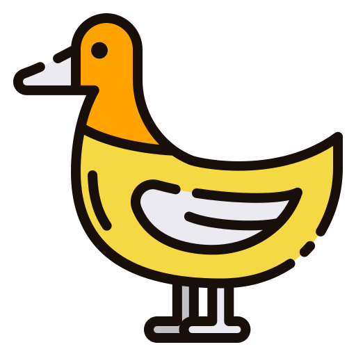Duck Good Ware Lineal Color icon