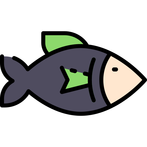 Fish Good Ware Lineal Color icon
