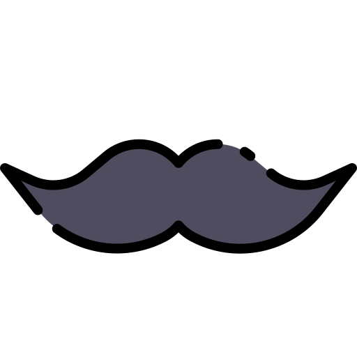 Moustache Good Ware Lineal Color icon