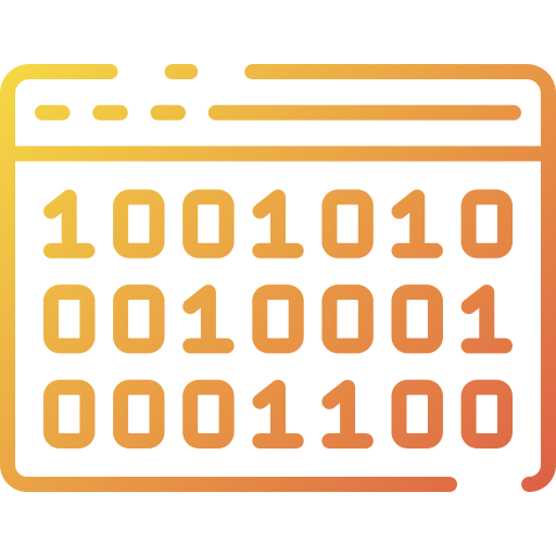 código binario Good Ware Gradient icono