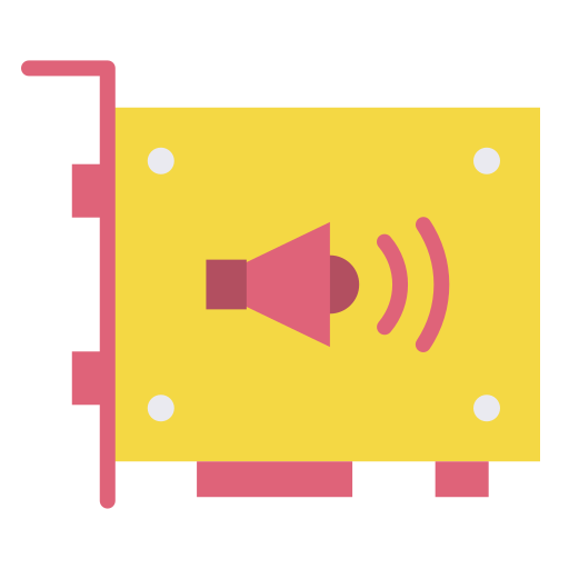 tarjeta de sonido Good Ware Flat icono