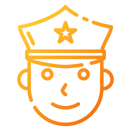 oficial de policía Good Ware Gradient icono