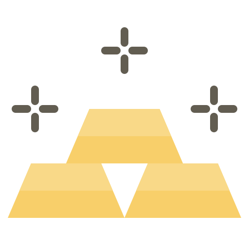 lingote de oro Generic Flat icono