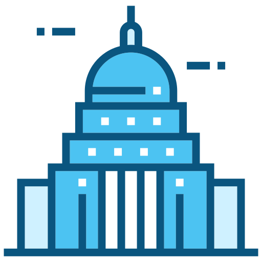국회 의사당 Generic Blue icon